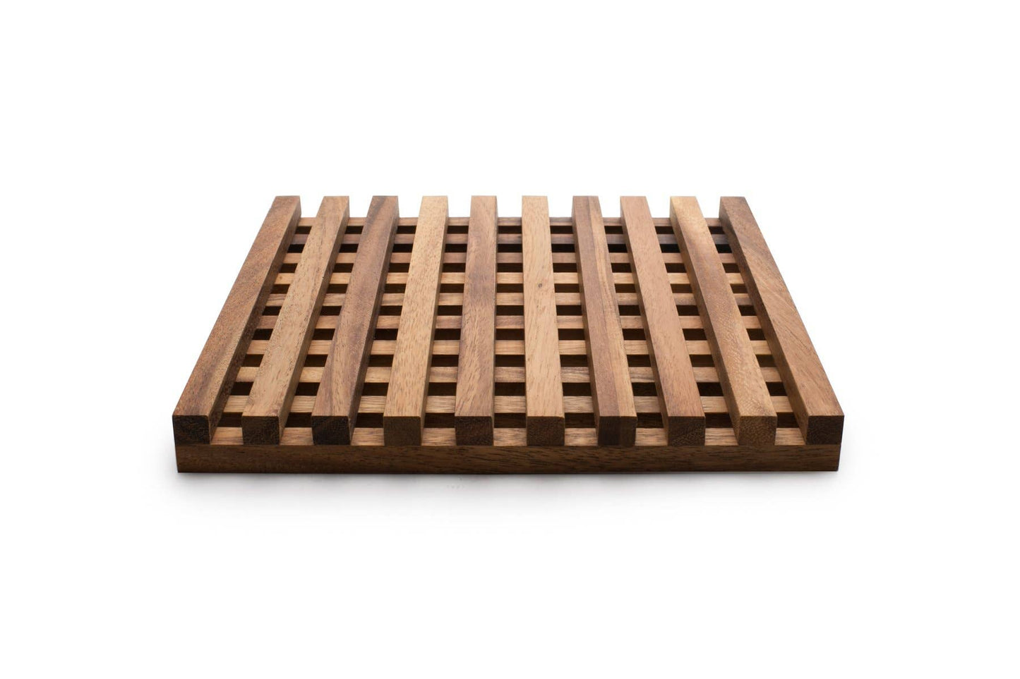 Ironwood Venetian Trivet, Acacia Wood, 10" x 10"