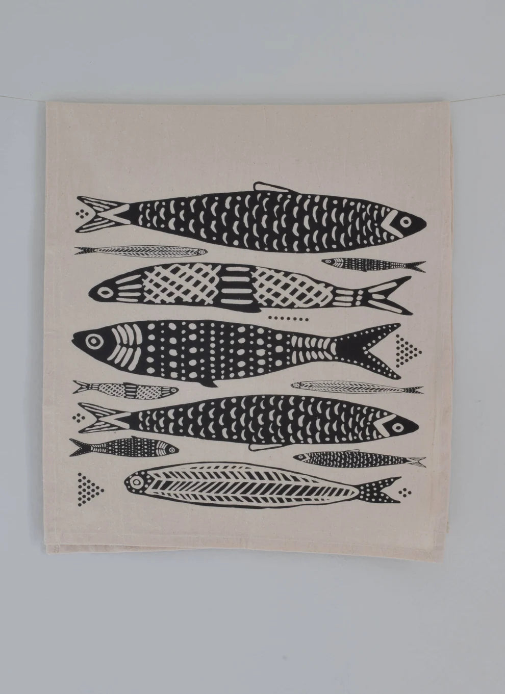 Hearth & Harrow, Organic Cotton Sardines Tea Towel (various colors)