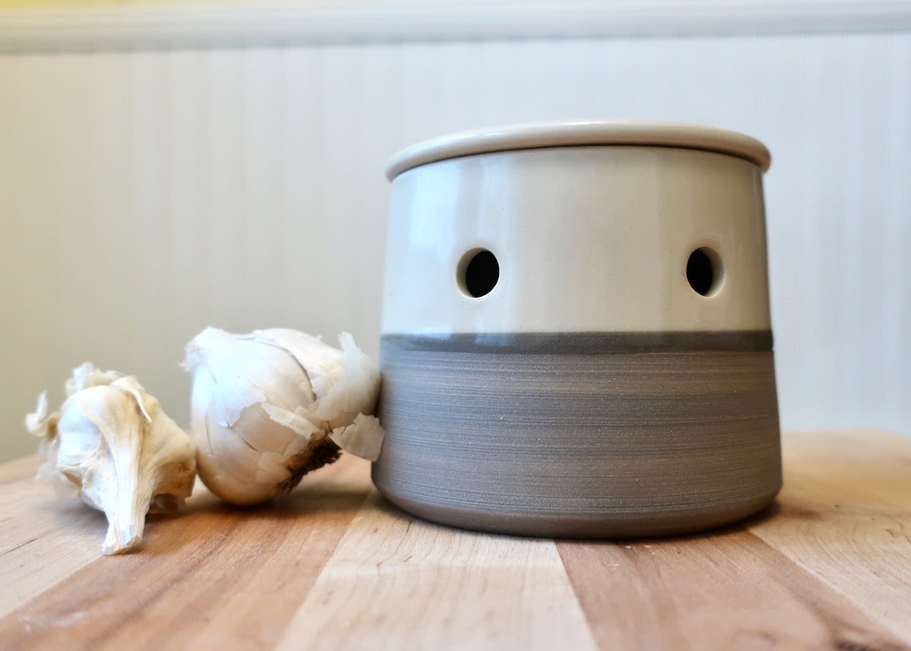Downing Pottery Garlic Keeper (various colors)