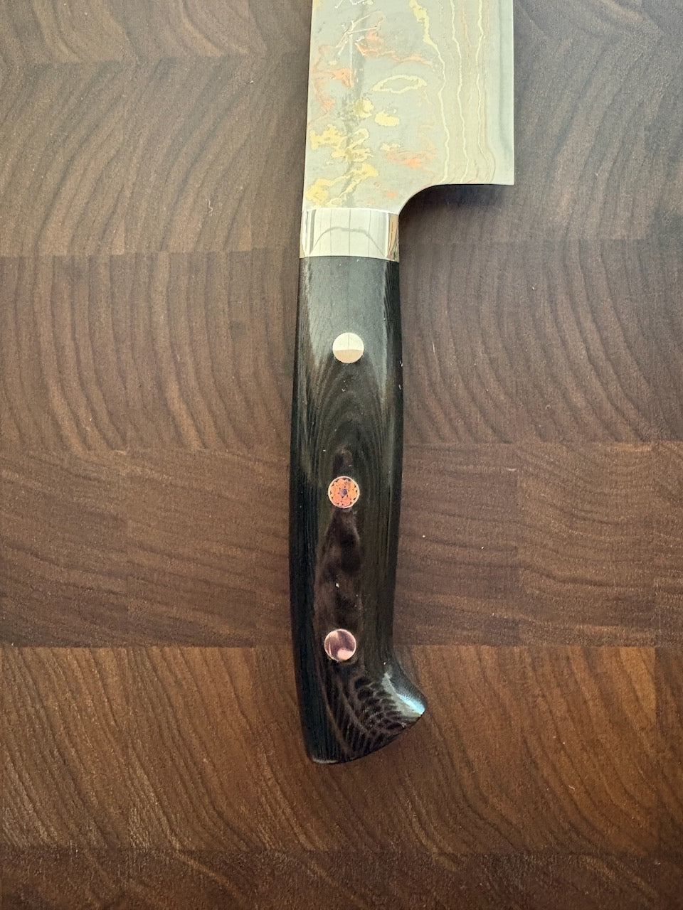 Takeshi Saji - Aogami #2 Rainbow Damascus, Gyuto 240 (HD-1309)