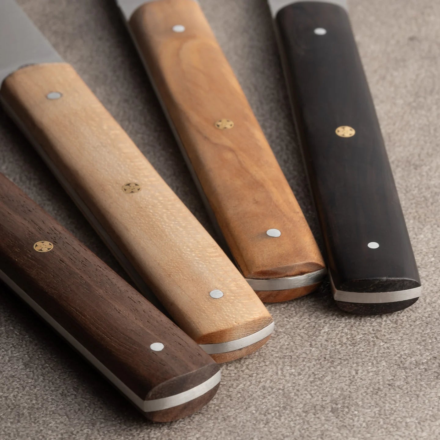 Hazaki - Steak Knives, Mixed Wooden Handles