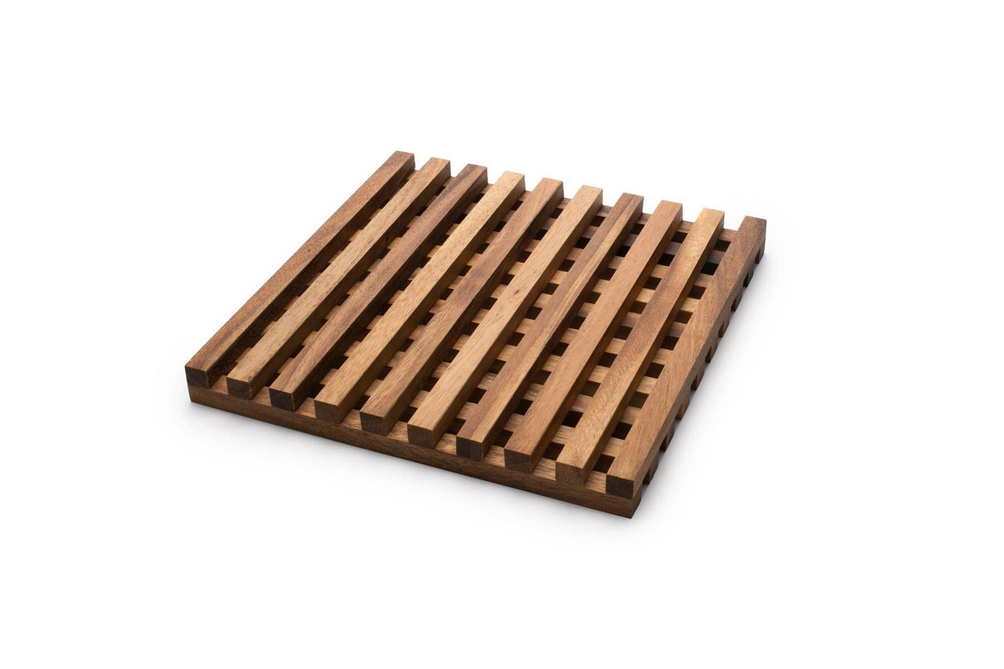 Ironwood Venetian Trivet, Acacia Wood, 10" x 10"
