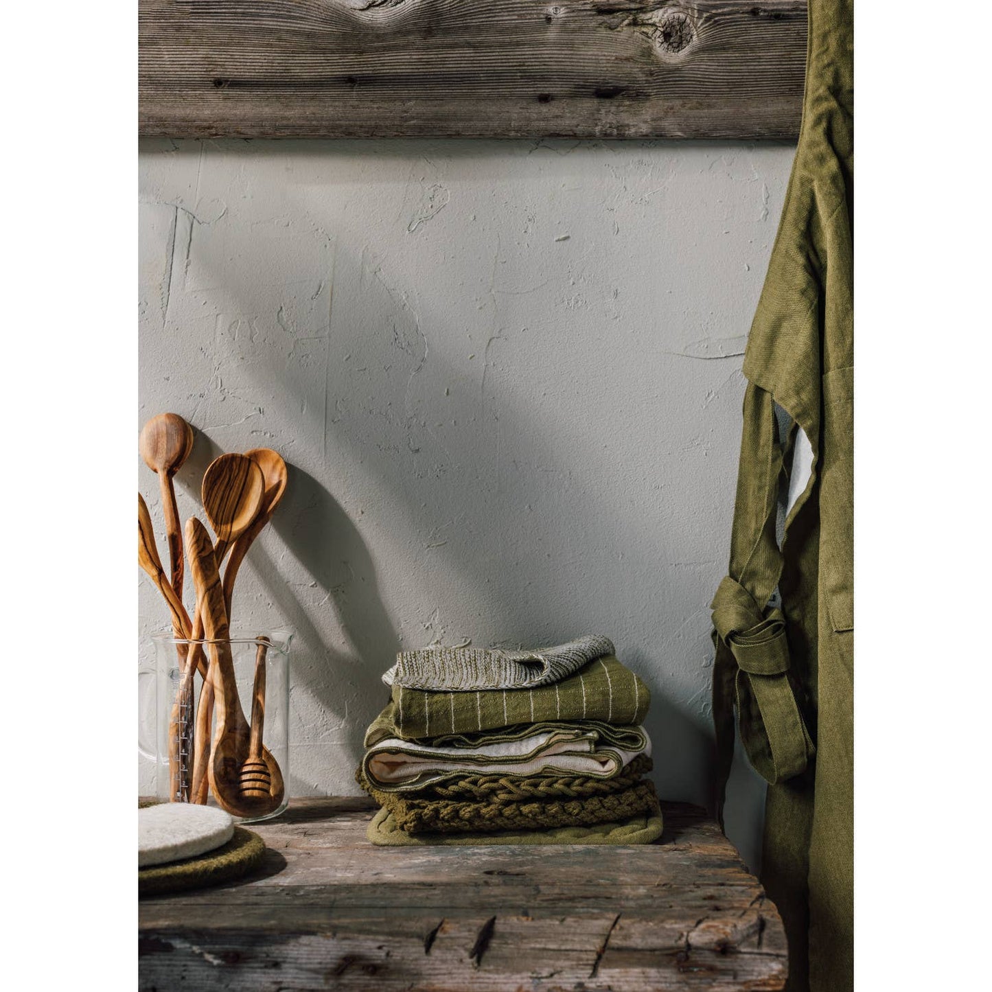 Olive Branch Double Gauze Dishtowels, Set of 2