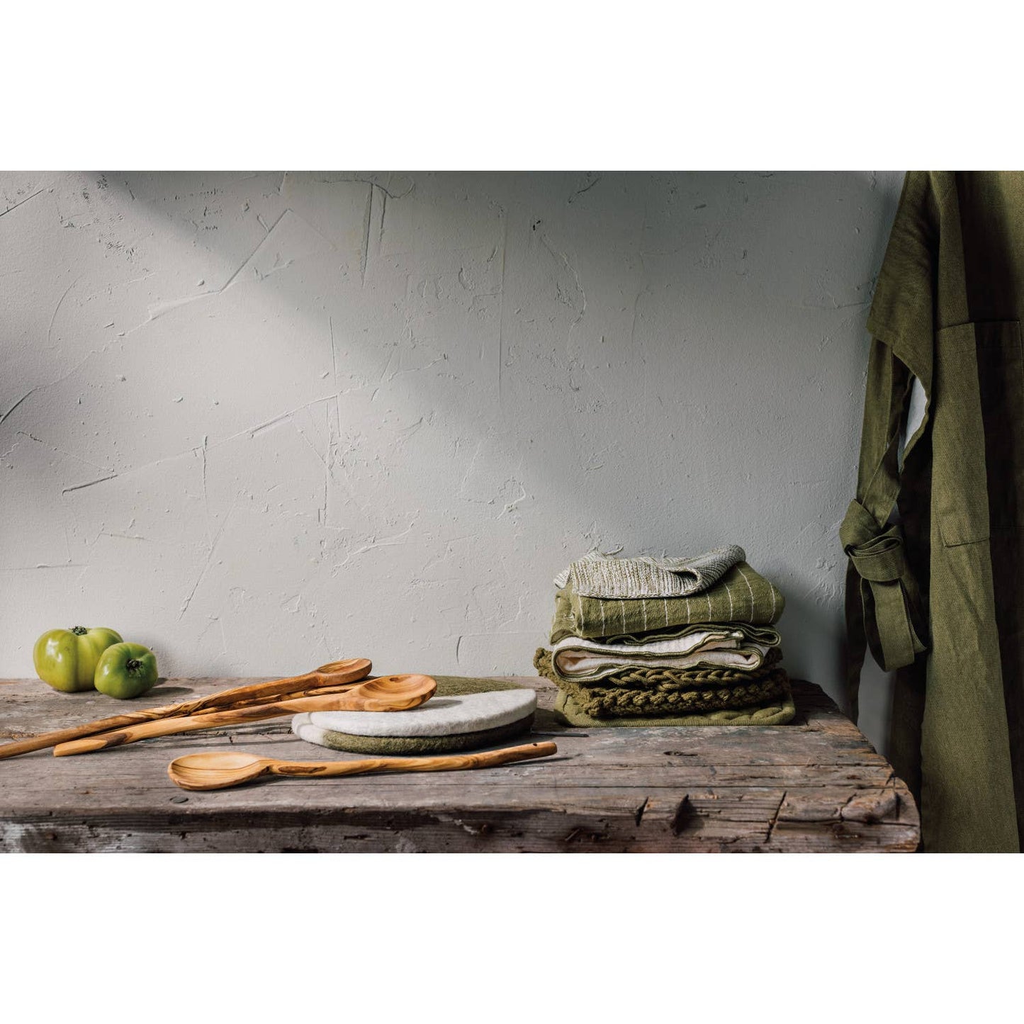 Olive Branch Double Gauze Dishtowels, Set of 2