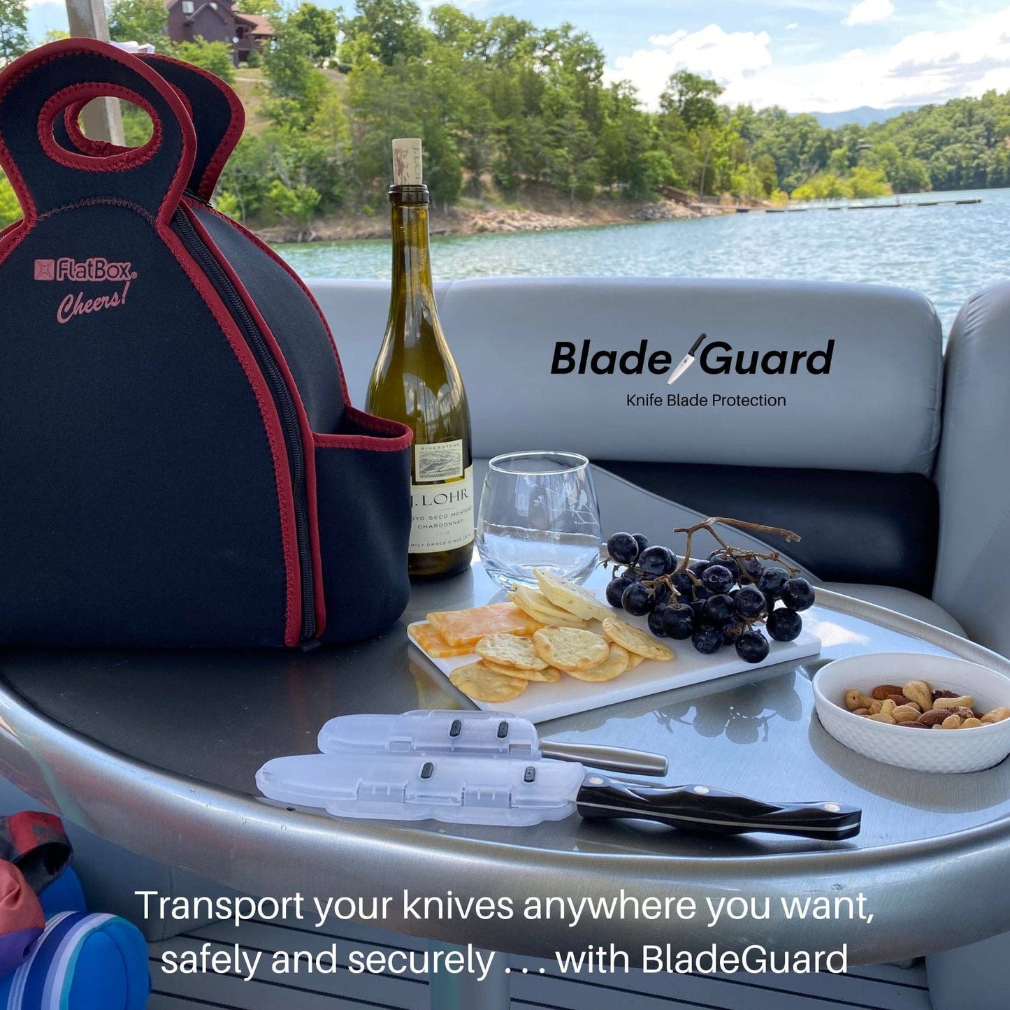 4" Blade Guard Knife Blade Cover - Non-Slip, Dishwasher Safe Sheath