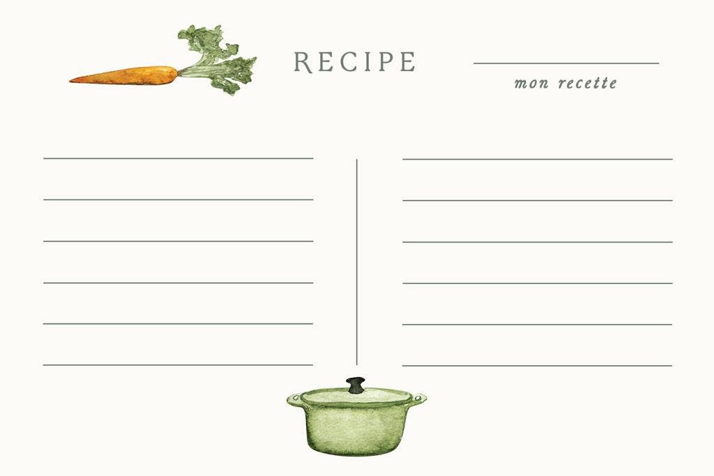 Vivi et Margot, Hand Illustrated Recipe Card Box Set 24