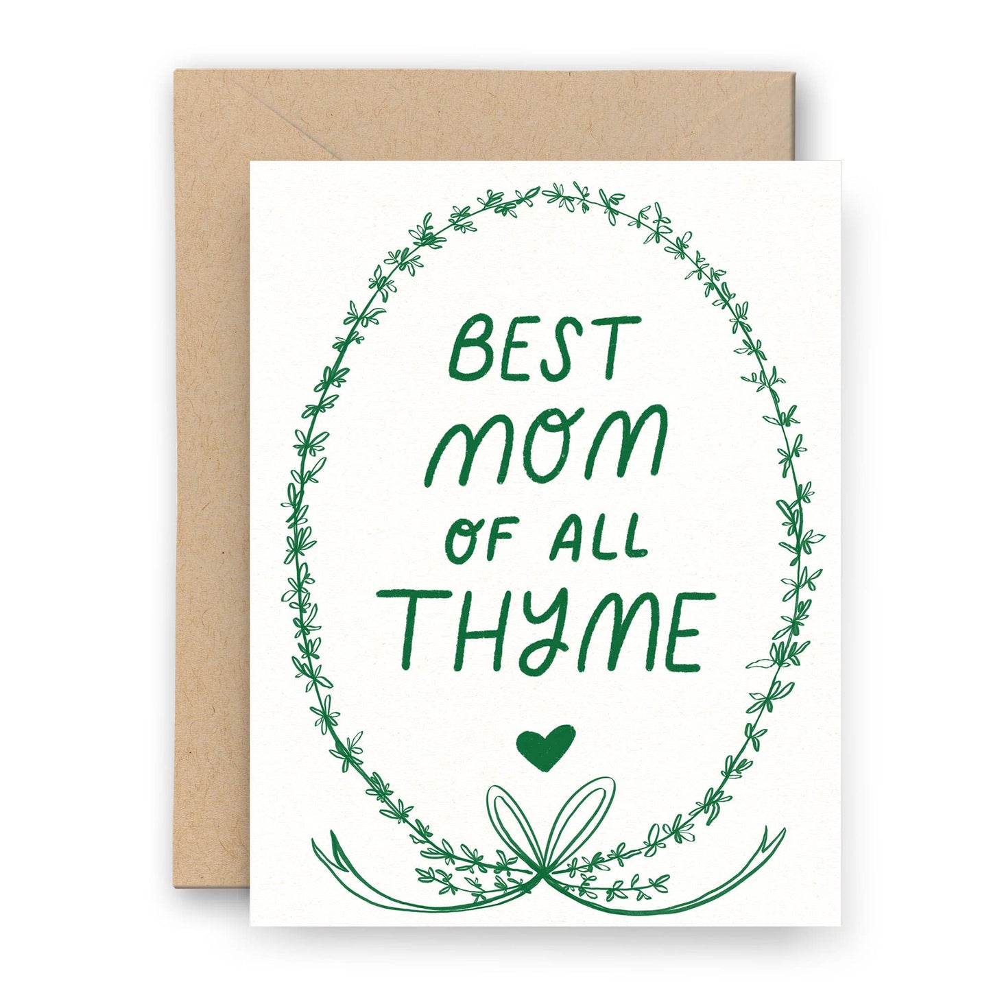 Finch and Flourish, "Best Mom of All Thyme" Letterpress Card