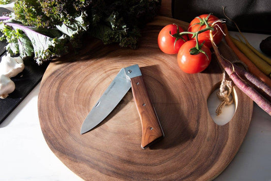 Messermeister 6" Adventure Chef's Folding Camp Knife / Maple