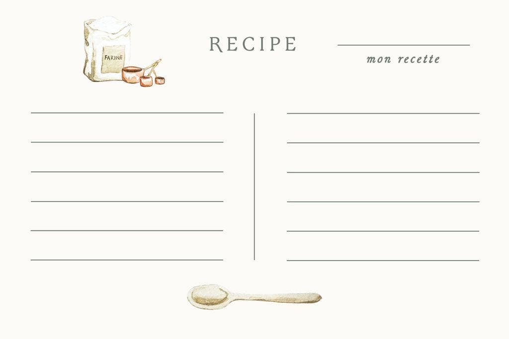 Vivi et Margot, Hand Illustrated Recipe Card Box Set 24