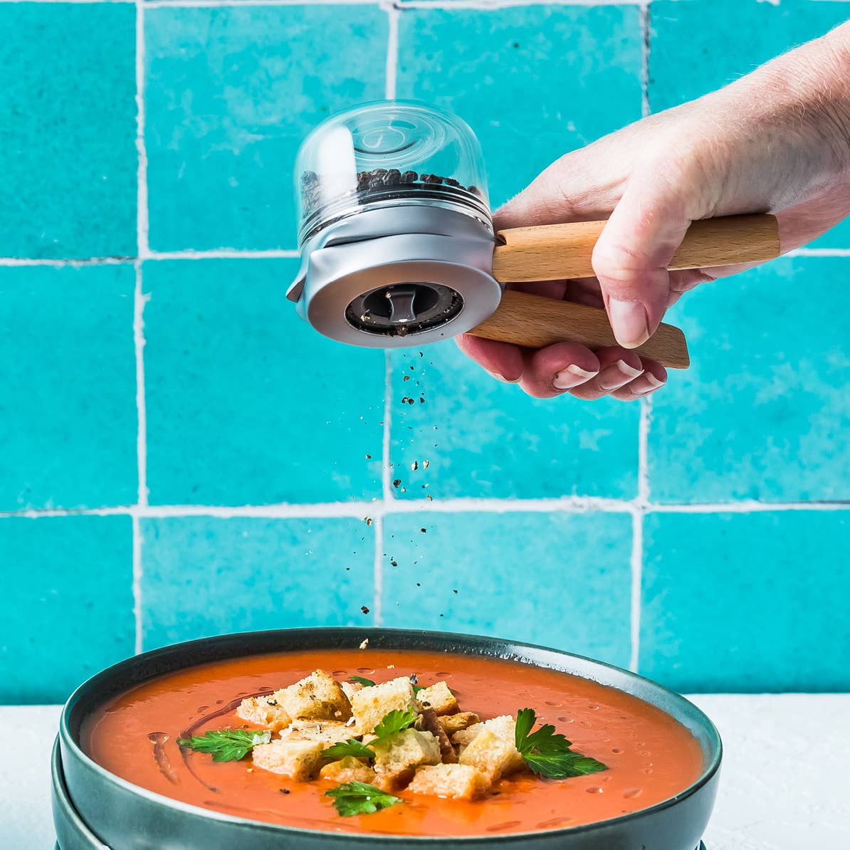 Ortwo Adjustable Ceramic Spice Mill, Pepper Mill