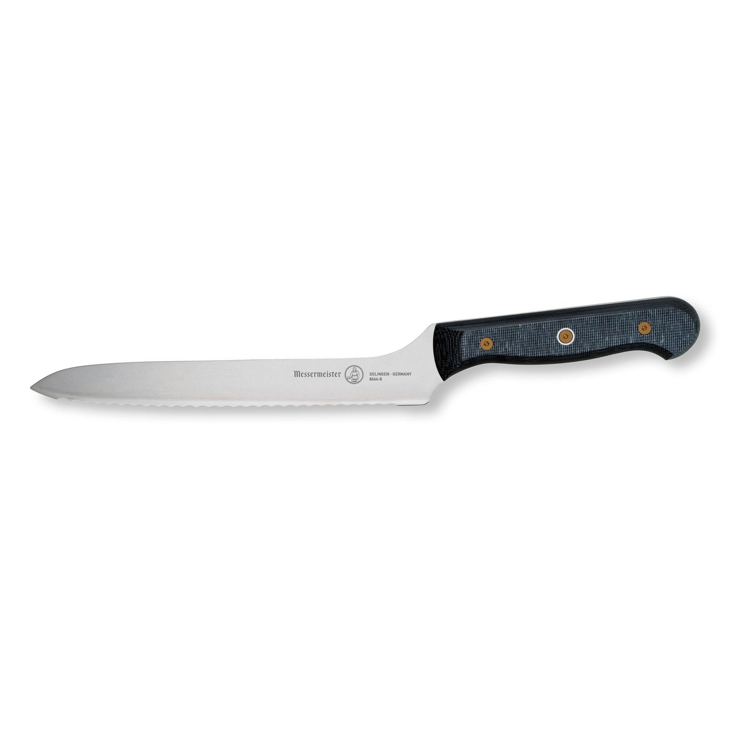 Messermeister 8" Custom, Offset Scalloped Knife