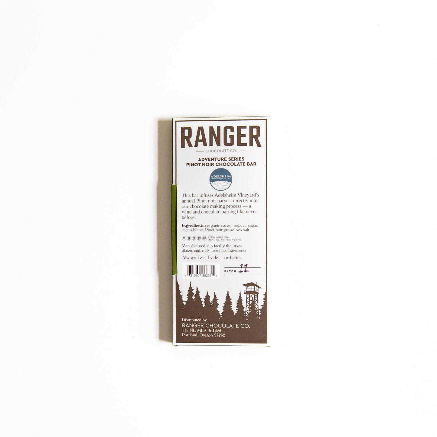 Ranger Chocolate Co., Oregon Wine Country, Pinot Noir Chocolate Bar
