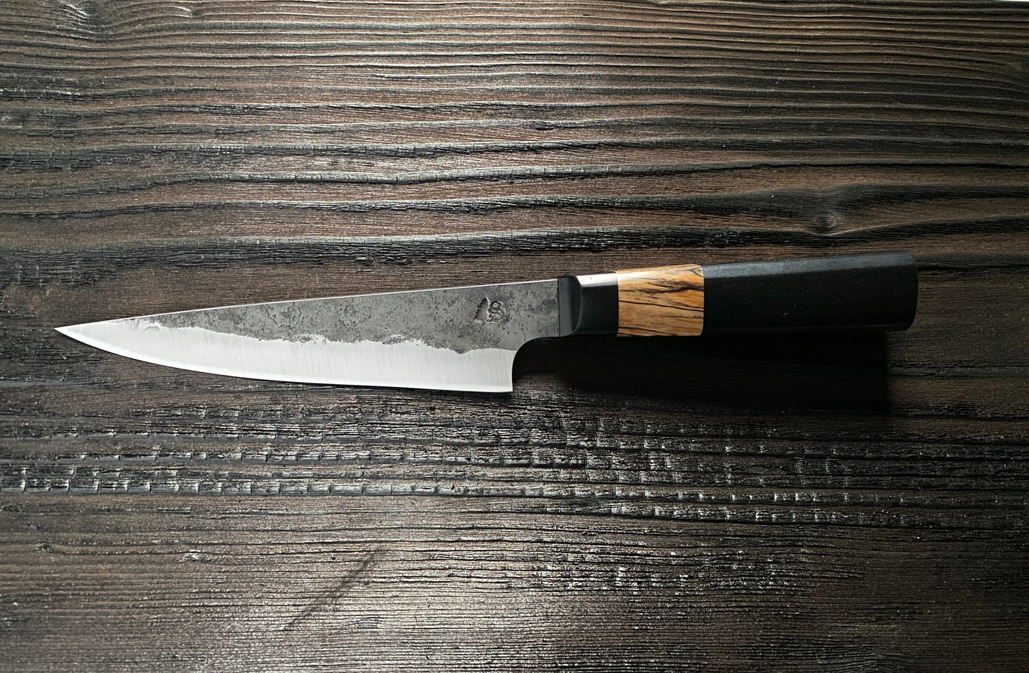 Showalter Smithing, Cascade Collection 6.5" Chef with Richlite/Spalted Maple handle