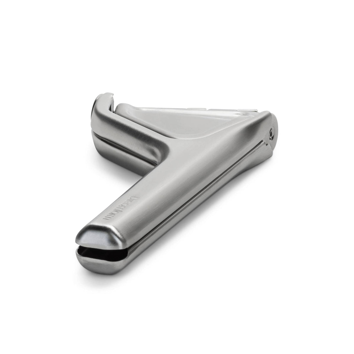 A stainless steel Fluicer, shown on a clean white background.