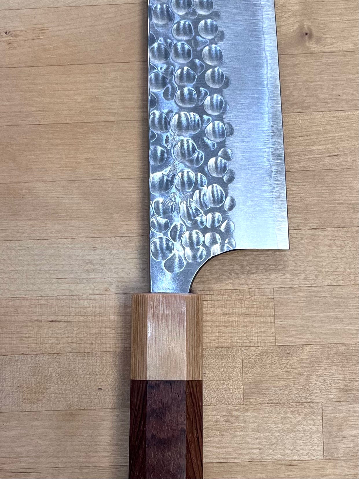 Yoshimi Kato, Hammered Silver Gyuto 210