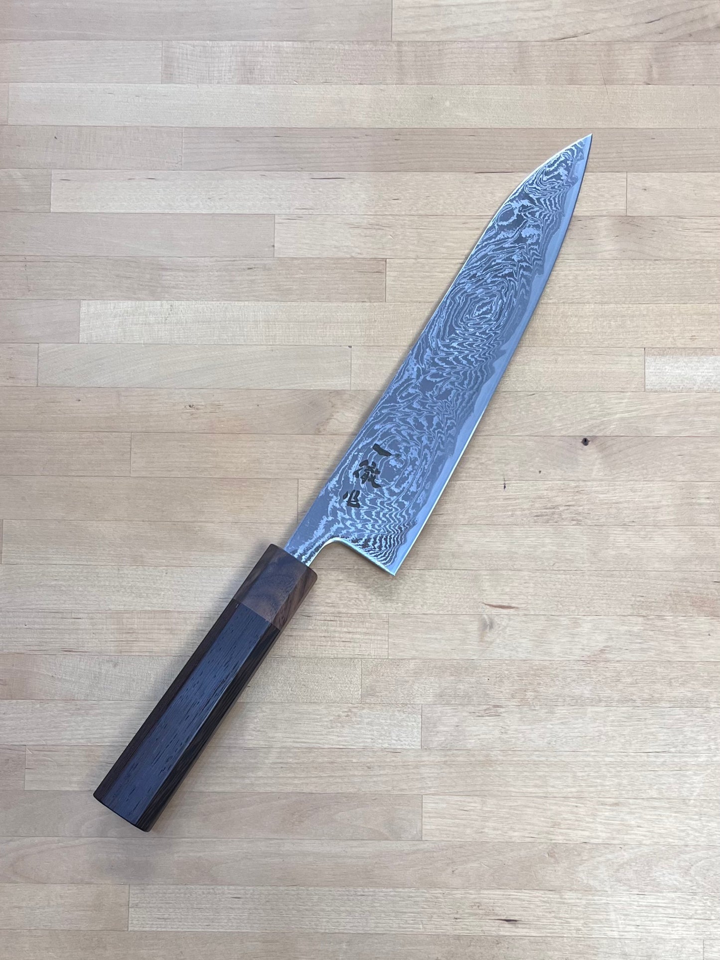 Ittetsu, Hokiyama Hamono Gyuto 210mm, Spiral Damascus AUS10 - IWH-308