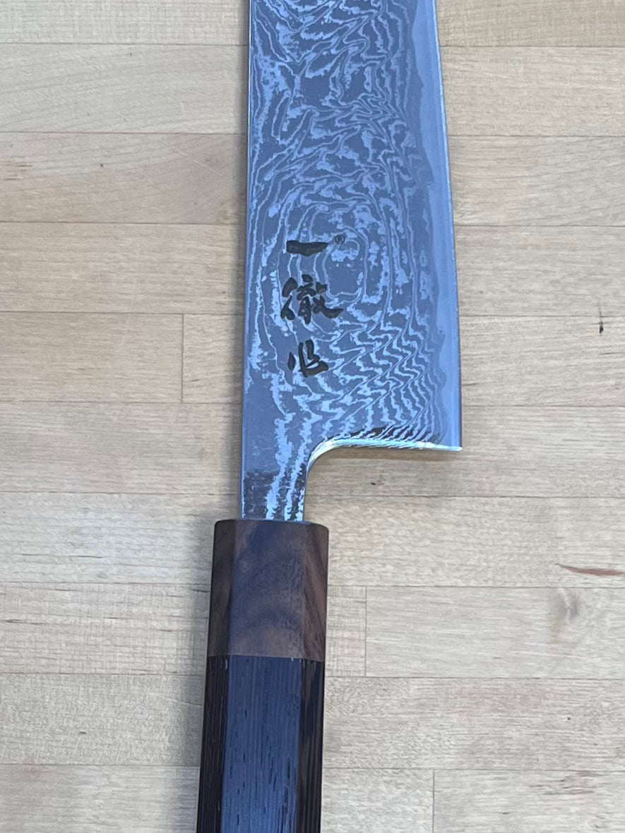 Ittetsu, Hokiyama Hamono Gyuto 210mm, Spiral Damascus AUS10 - IWH-308