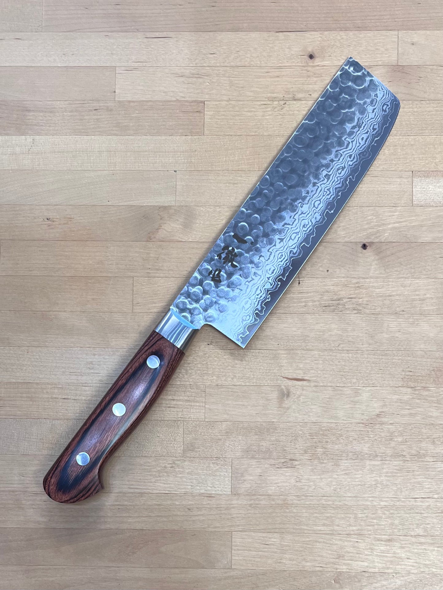 Ittetsu, Nakiri 165mm - Damascus VG10 IWC103