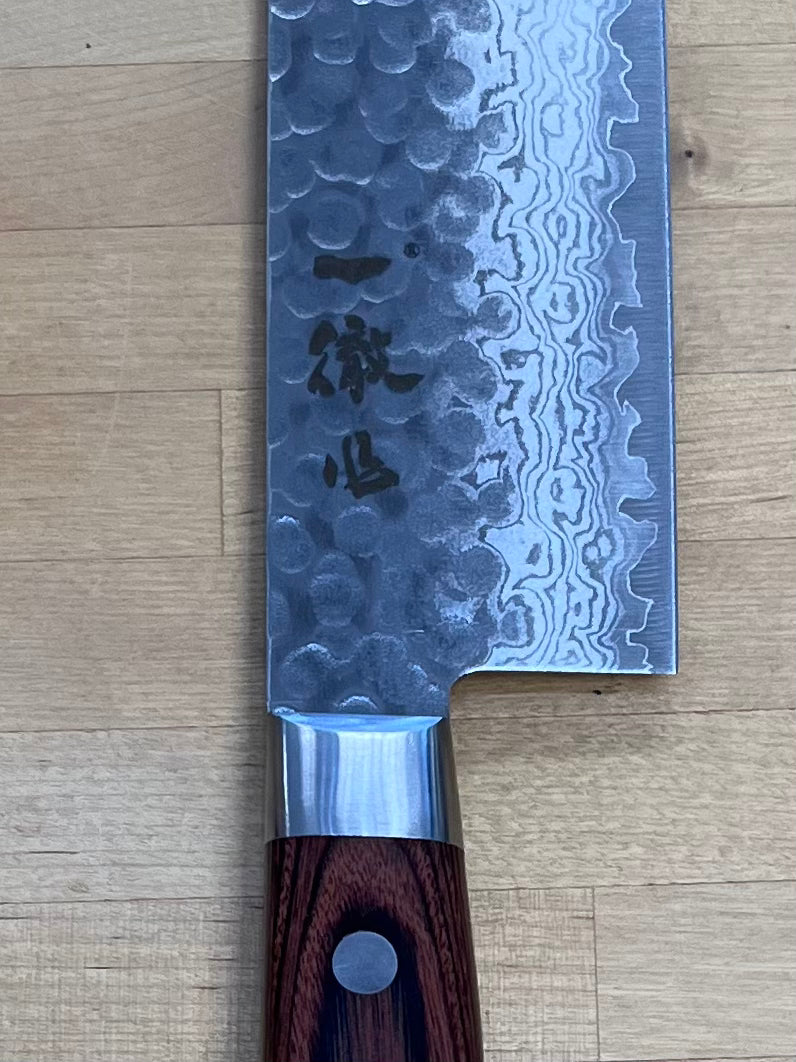 Ittetsu, Nakiri 165mm - Damascus VG10 IWC103
