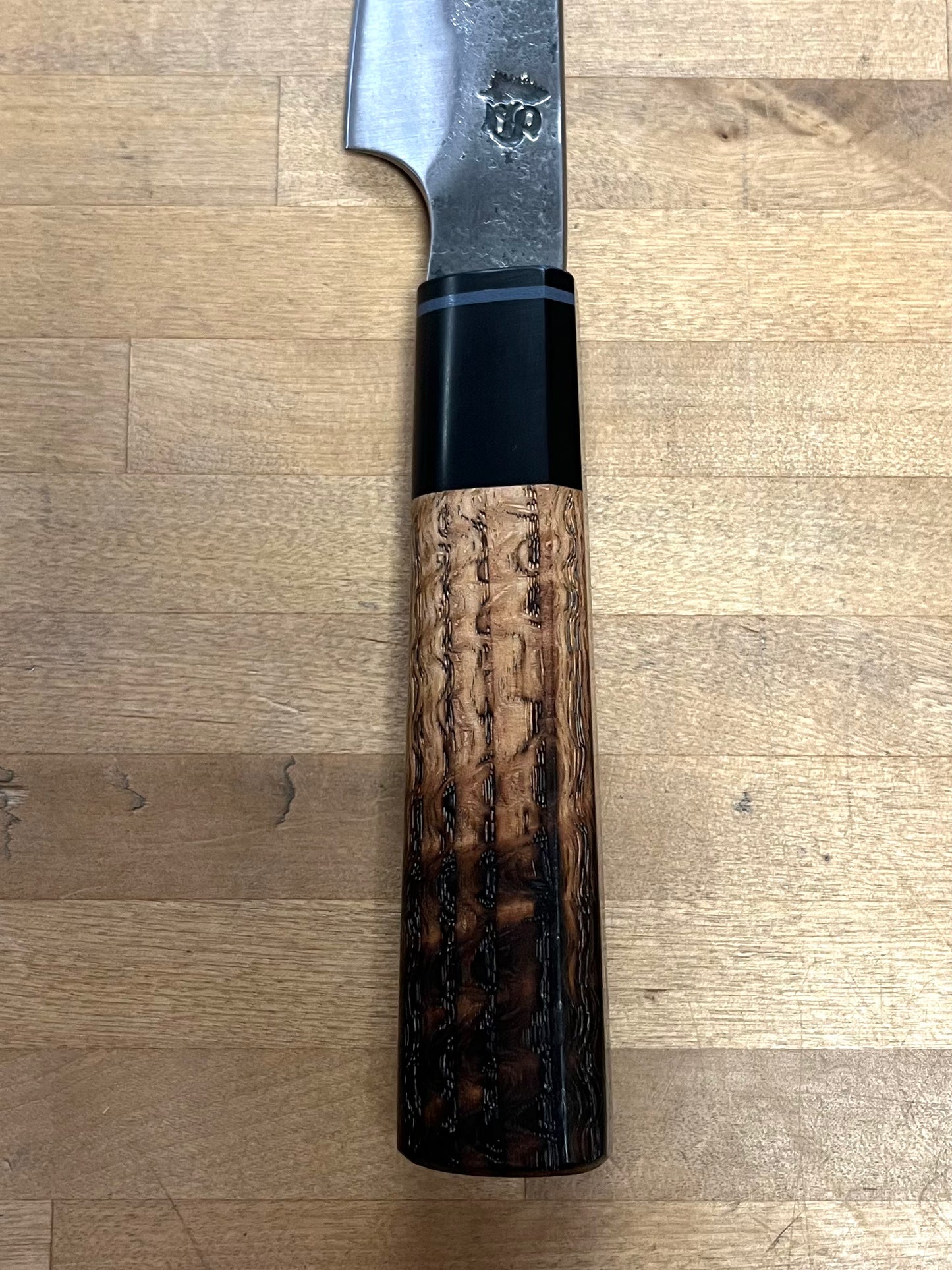 Showalter Smithing, Cascade Collection Petty with Curly Oak Handle