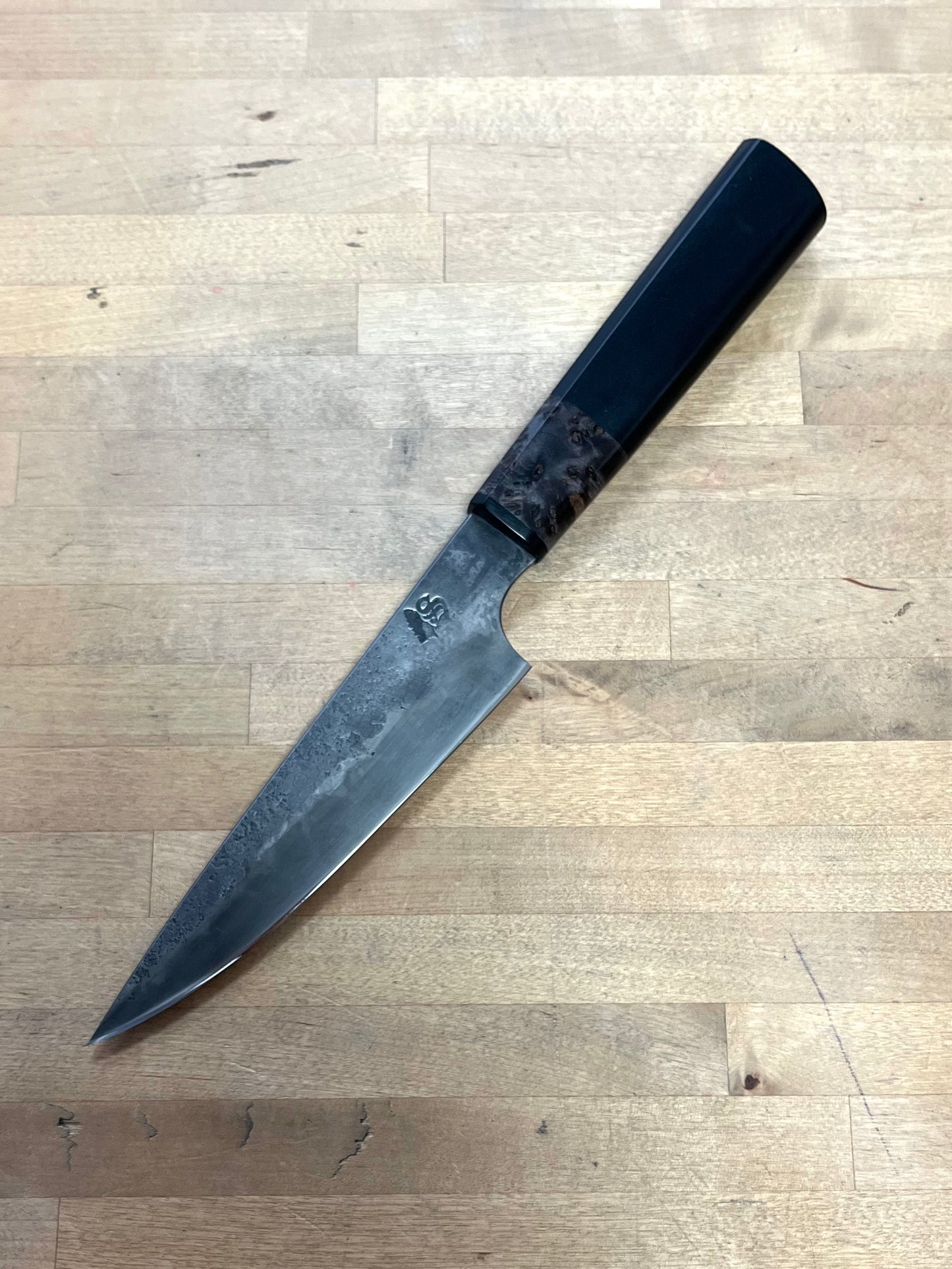 Showalter Smithing, Cascade Collection Petty with Black Richlite Handle