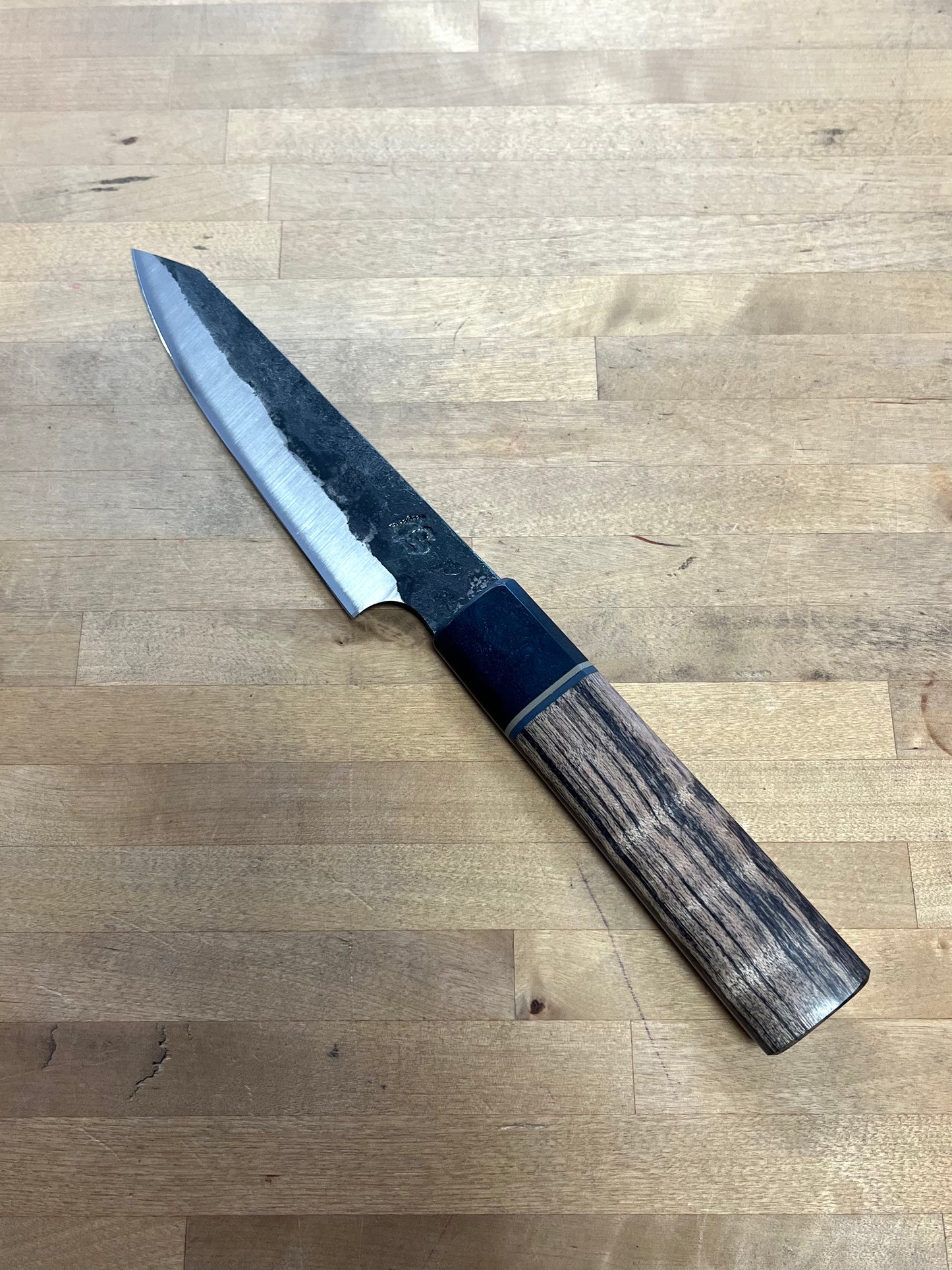Showalter Smithing, Cascade Collection K-tip Petty with Curly Maple Handle