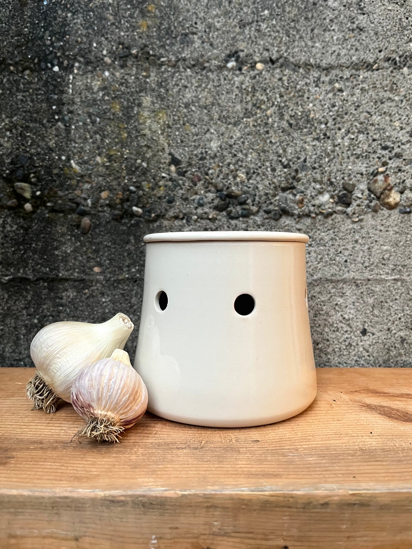 Downing Pottery Garlic Keeper (various colors)