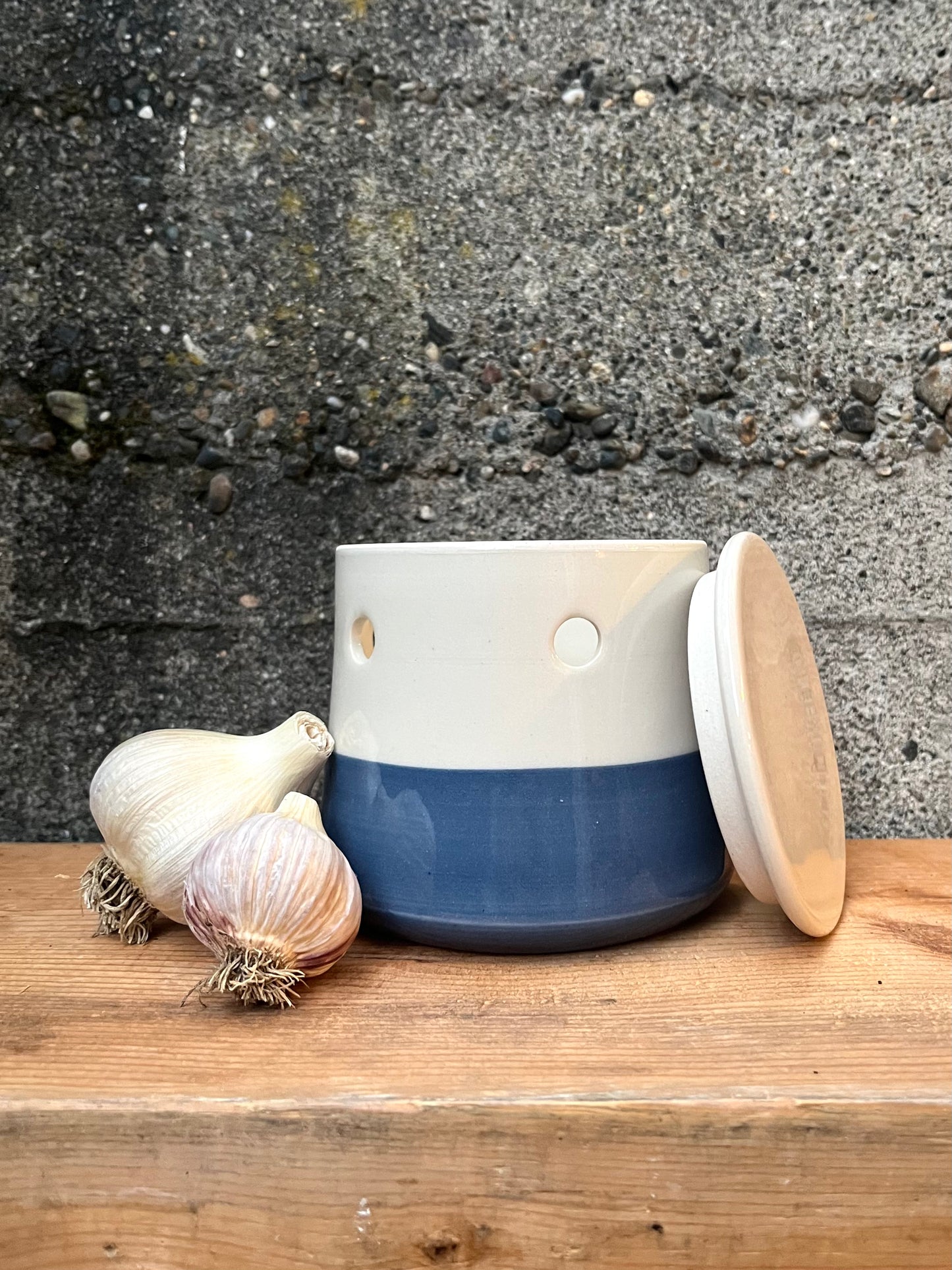 Downing Pottery Garlic Keeper (various colors)