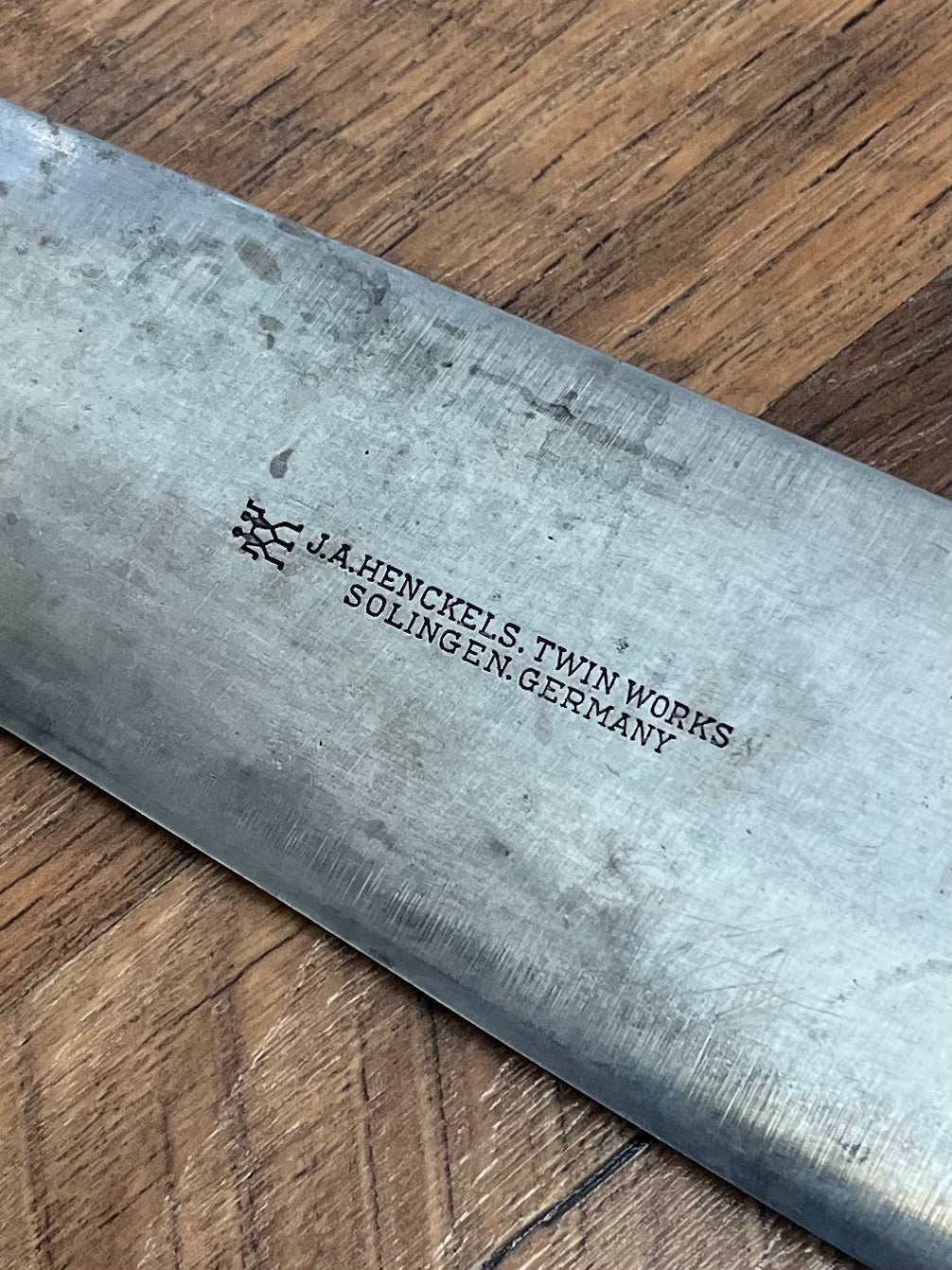 Refurbished - Vintage 12" Henckel, Carbon Steel Chef Knife