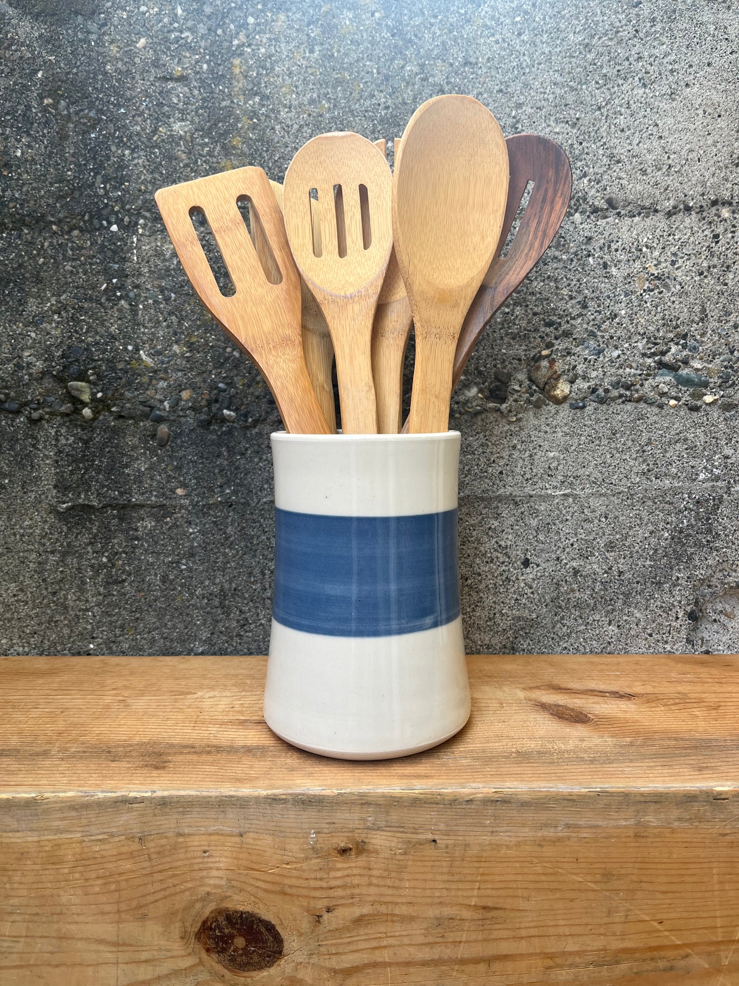 Downing Pottery Utensil Holder - Petite Color Block