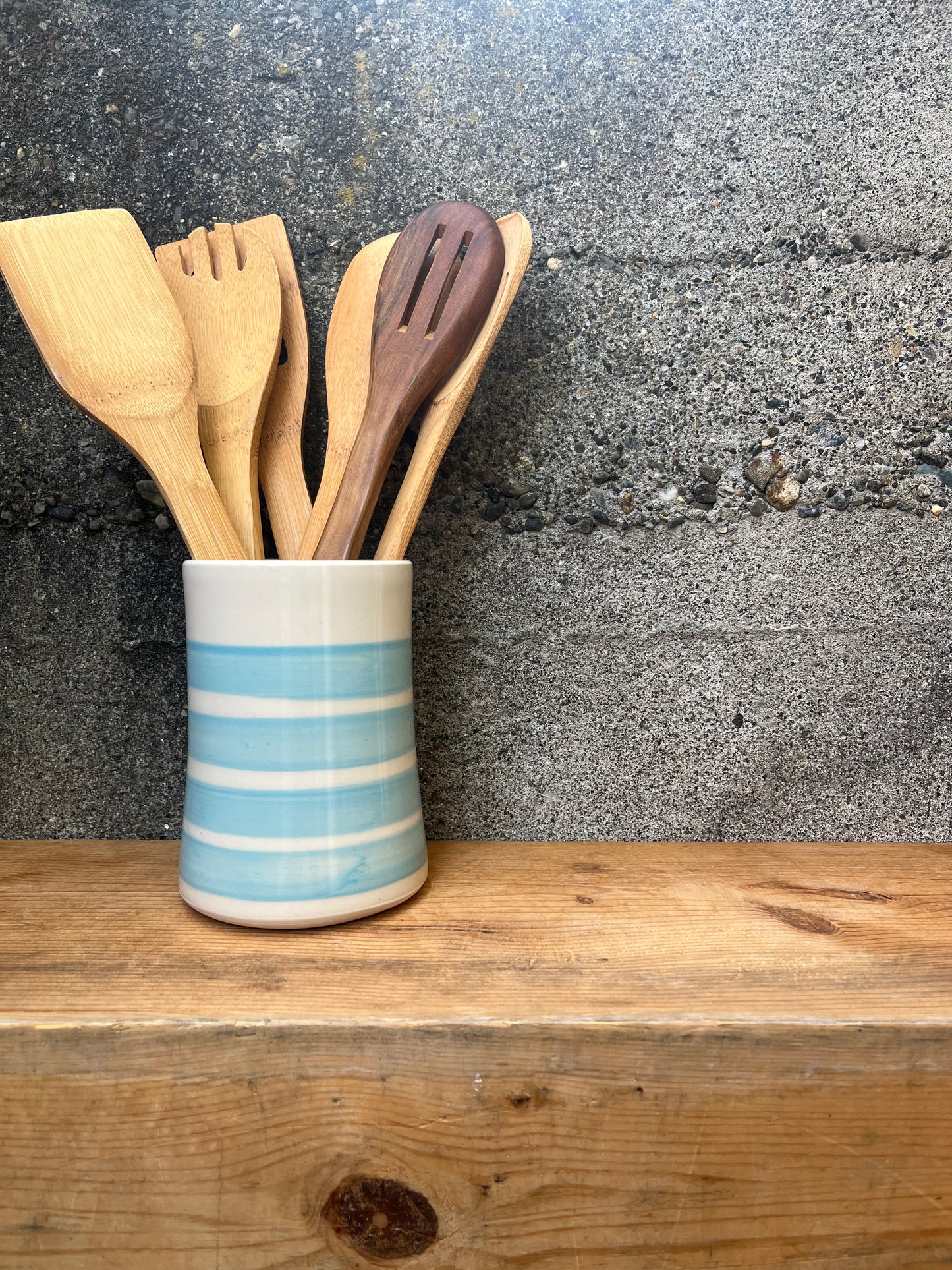 Downing Pottery Utensil Holder - Petite Color Block