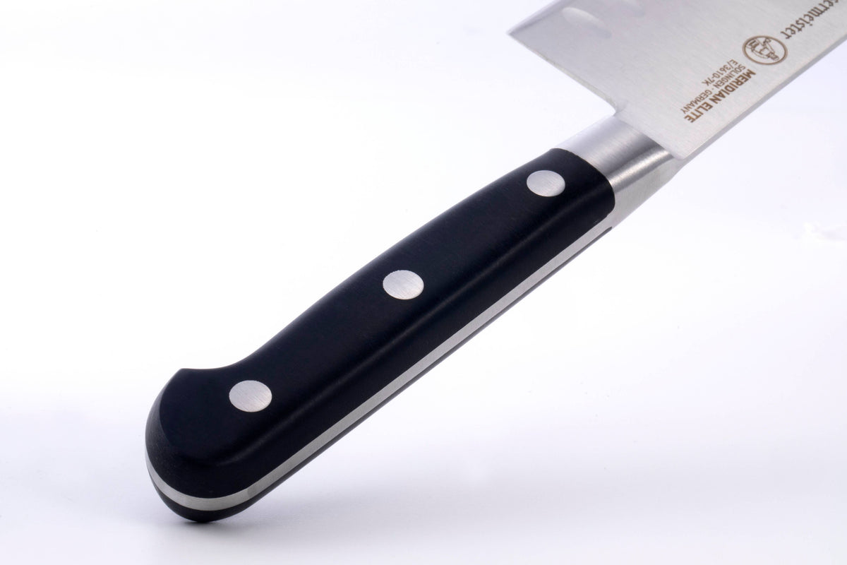 Black POM handle on Santoku