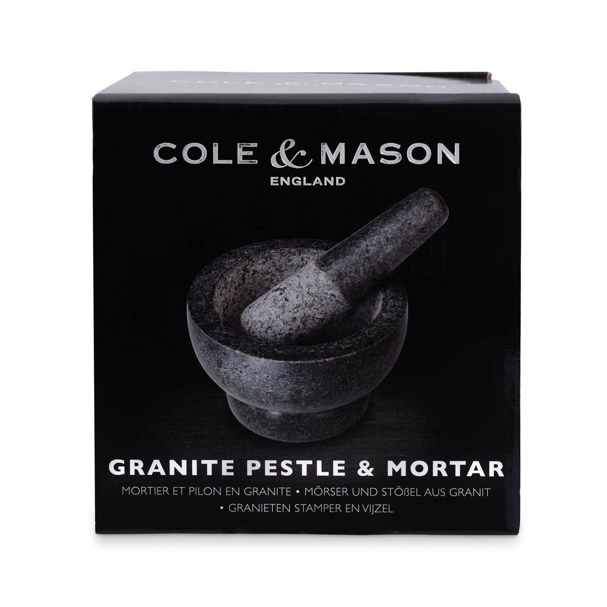 SMALL - Cole & Mason - Silver Granite Mortar & Pestle