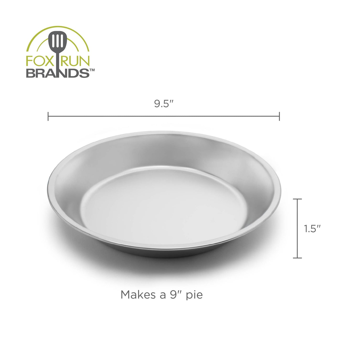 Fox Run Pie Pan, Stainless Steel, 9"