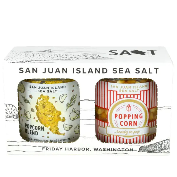San Juan Island Sea Salt, Movie Night Two Pack Gift Set