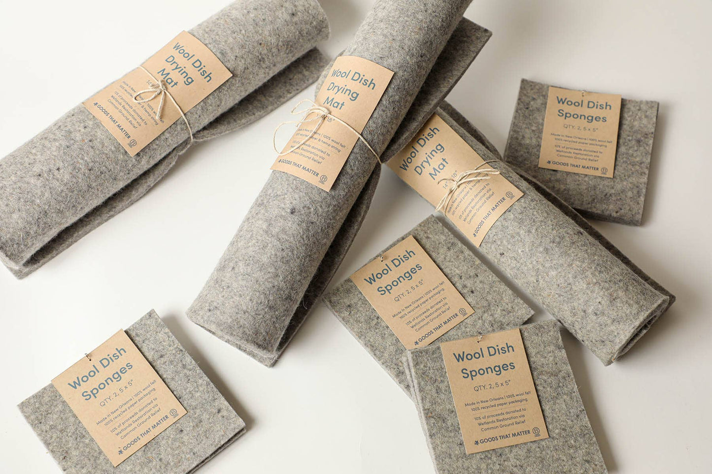 Goods That Matter, Wool Eco Dish Sponges - Gives to Wetland Restoration