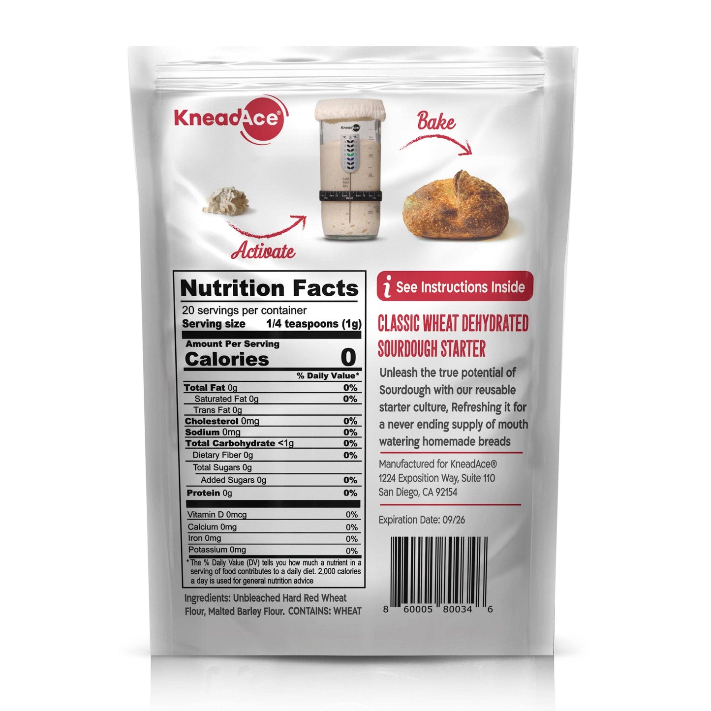 KneadAce® Sourdough Starter Culture