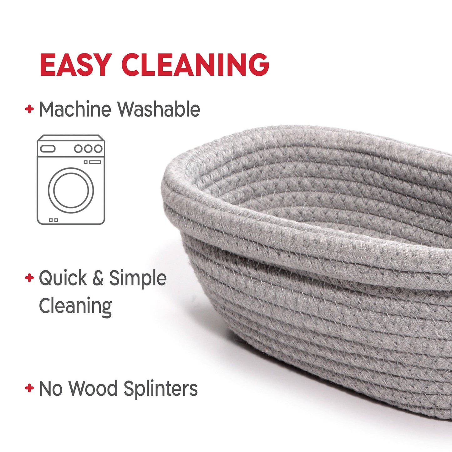KneadAce - Oval & Round Cotton Rope Proofing Baskets