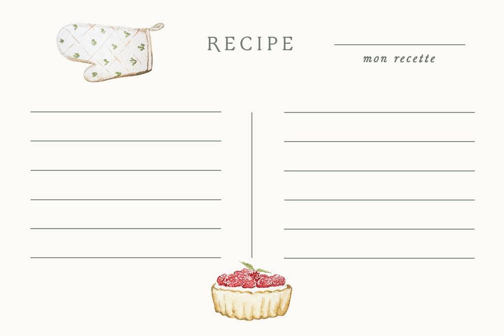 Vivi et Margot, Hand Illustrated Recipe Card Box Set 24