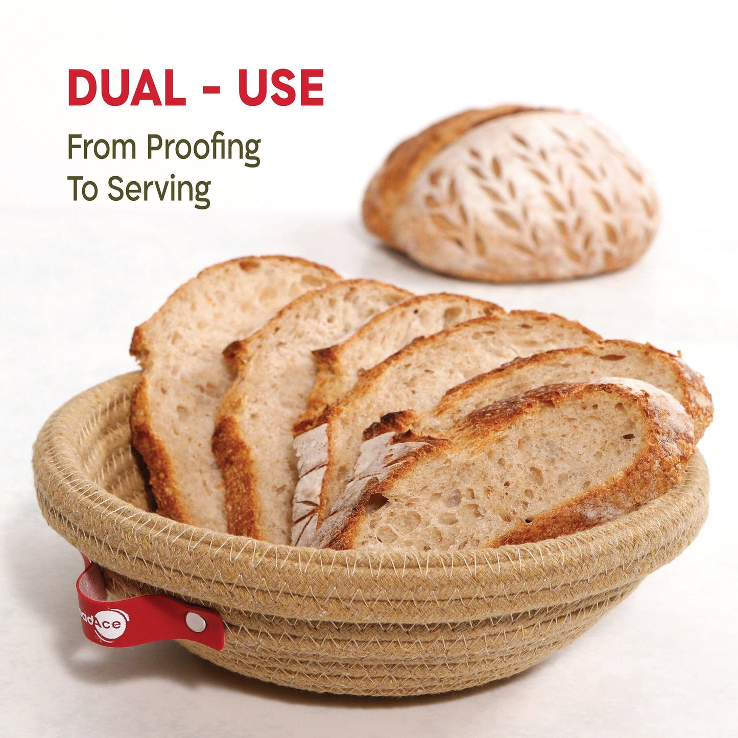 KneadAce - Oval & Round Cotton Rope Proofing Baskets