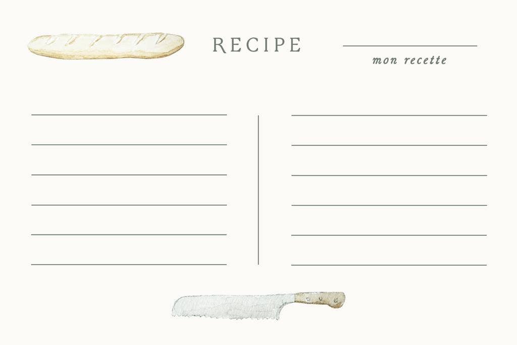 Vivi et Margot, Hand Illustrated Recipe Card Box Set 24