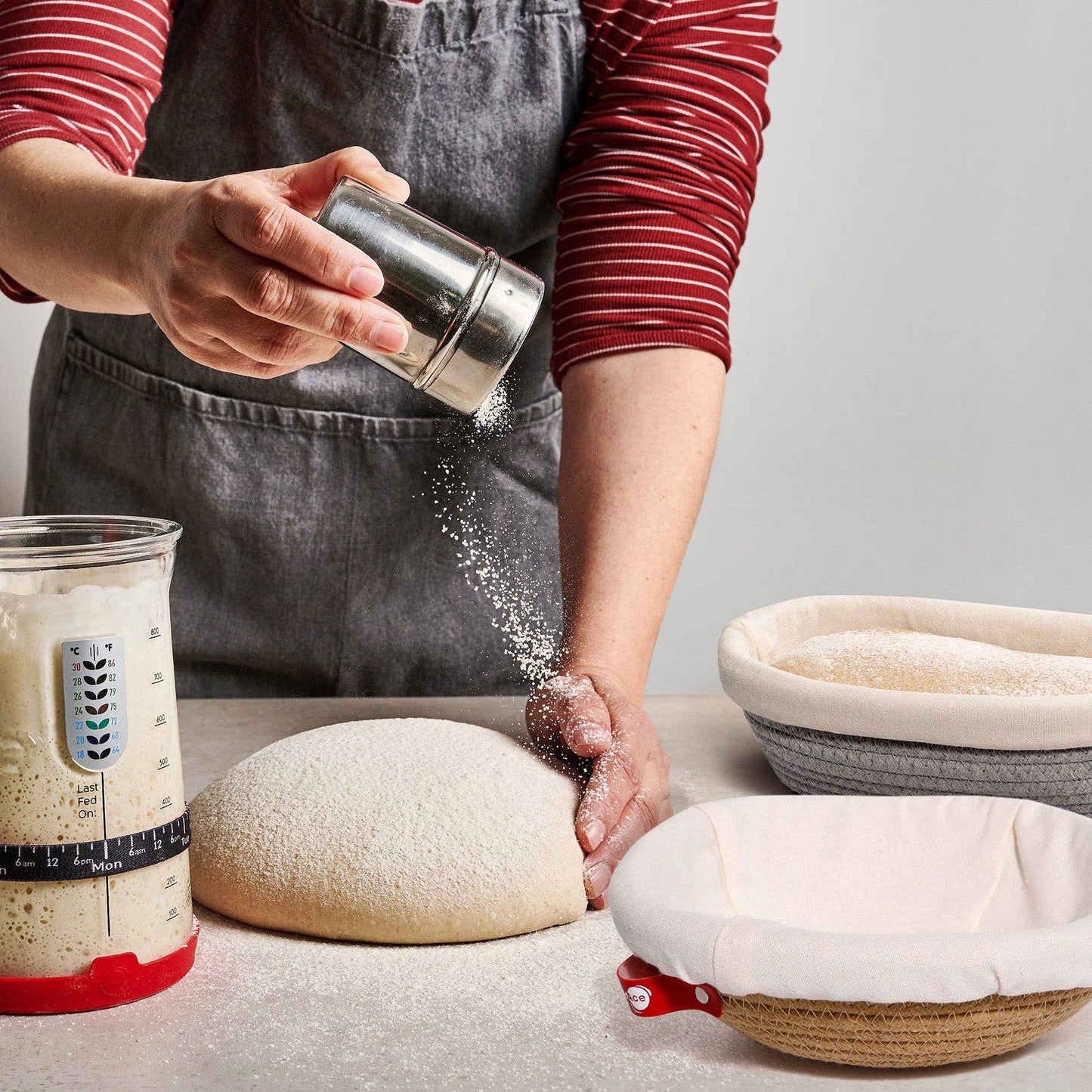 KneadAce - Oval & Round Cotton Rope Proofing Baskets