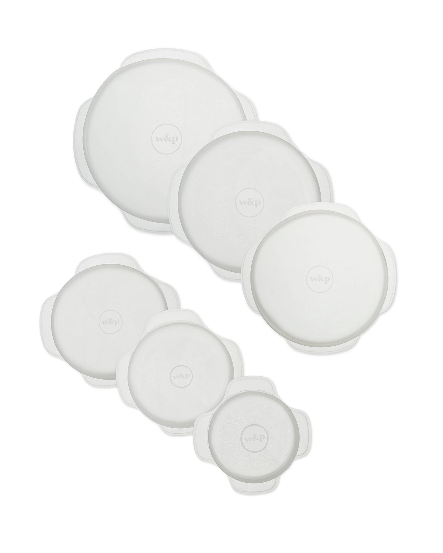 W&P Reusable Silicone Stretch Lids - Set of 6 Assorted Sizes