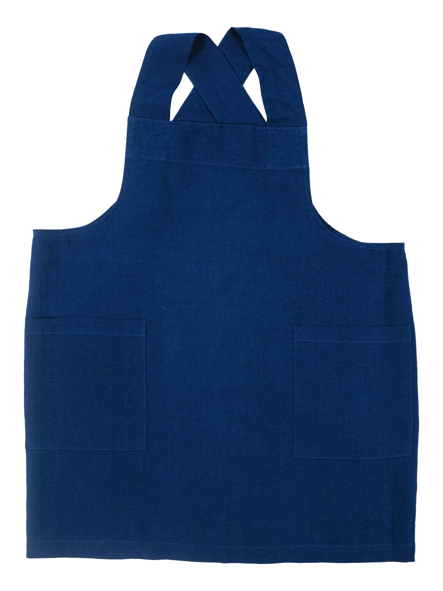 KAF Home, Stone Washed Linen Cross Back Smock Apron