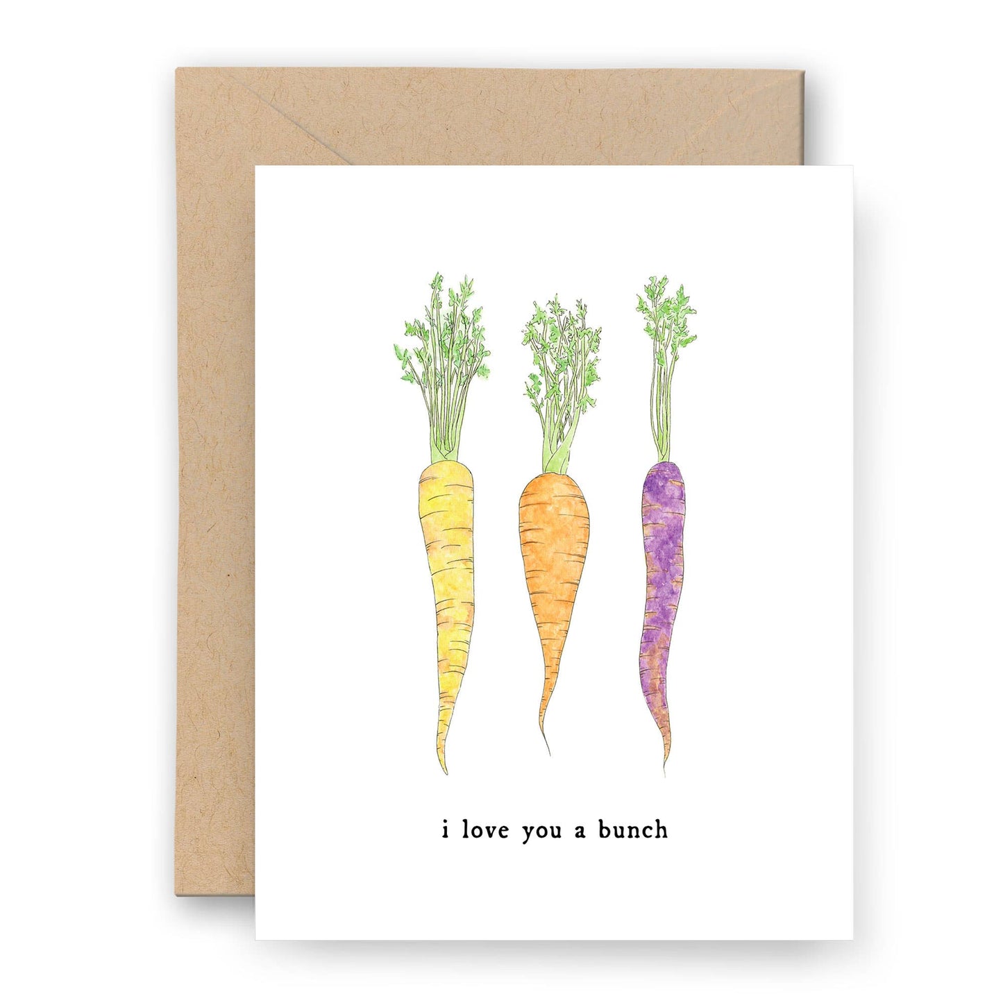 Finch and Flourish, "I Love You A Bunch Carrots" Card
