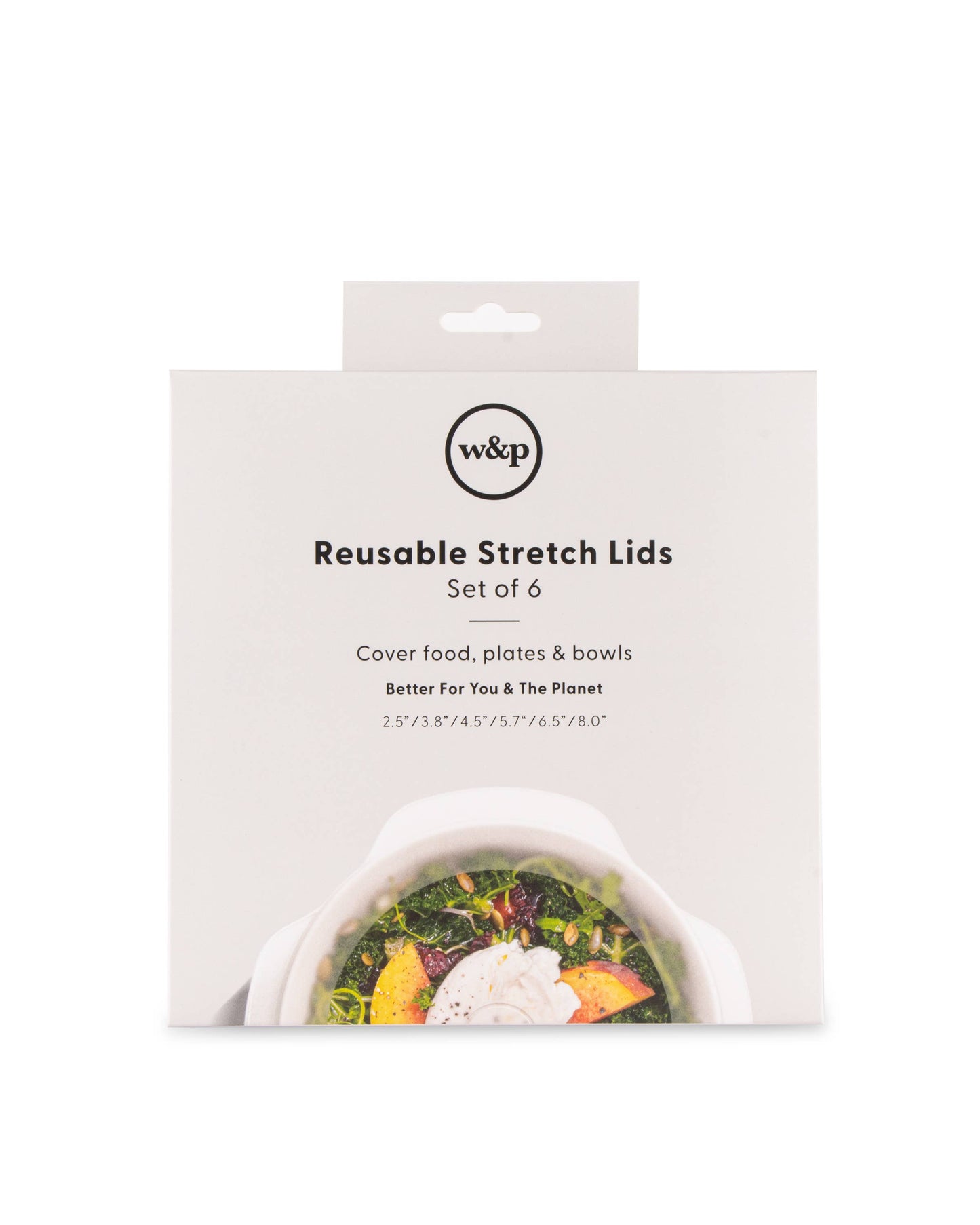 W&P Reusable Silicone Stretch Lids - Set of 6 Assorted Sizes