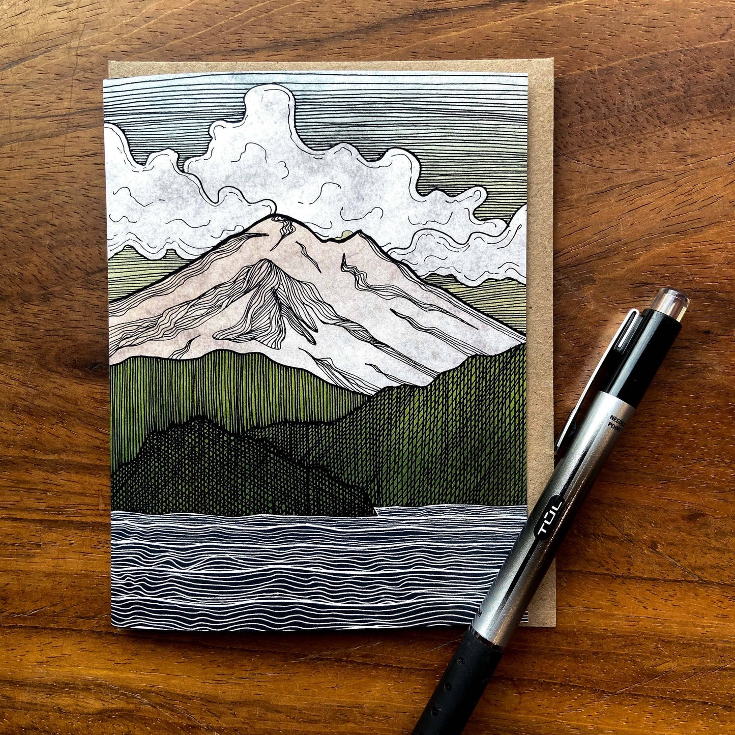 Mt Baker Greeting Card