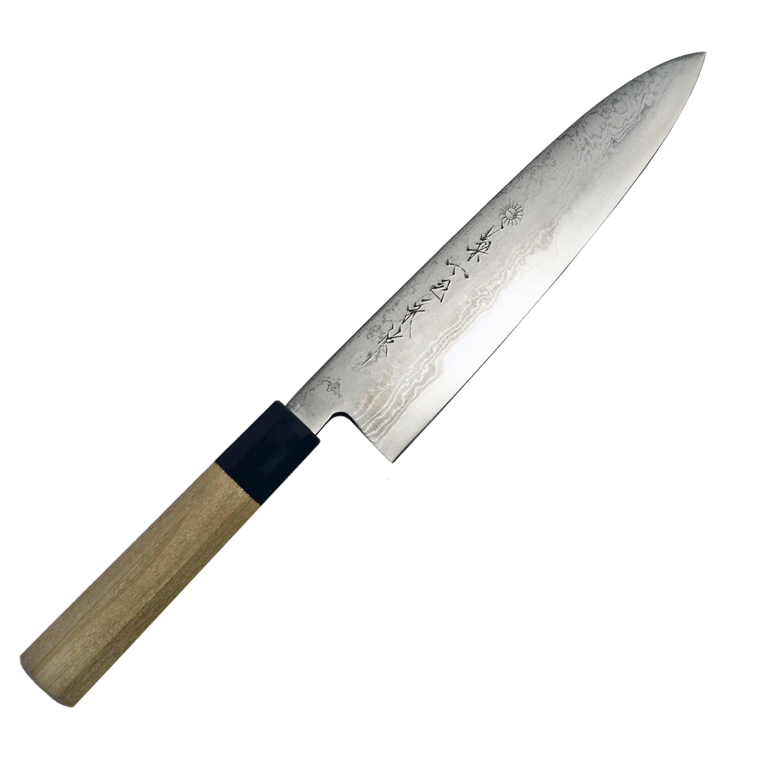 Kikuichi Kasumi Aoko Blue Carbon Damascus 210mm Gyuto (GKAD21)