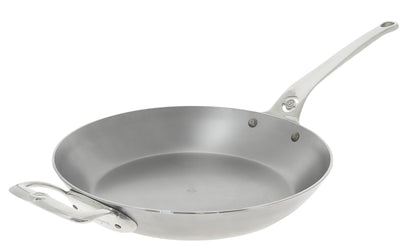 de Buyer - 12.5" Mineral B PRO Carbon Steel Fry Pan with Helper Handle