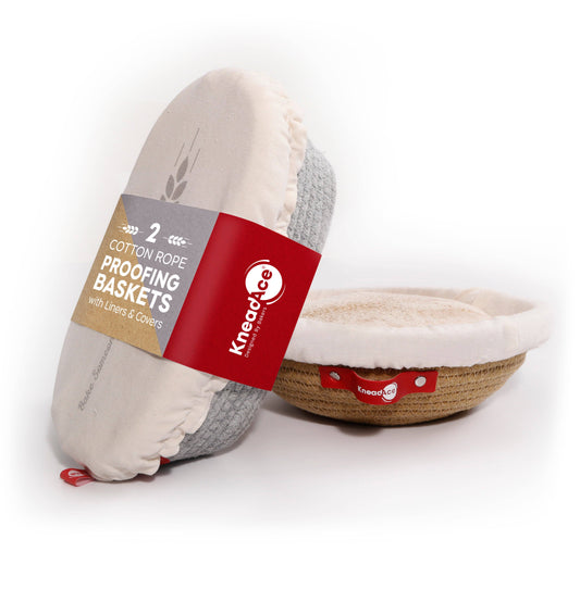 KneadAce - Oval & Round Cotton Rope Proofing Baskets